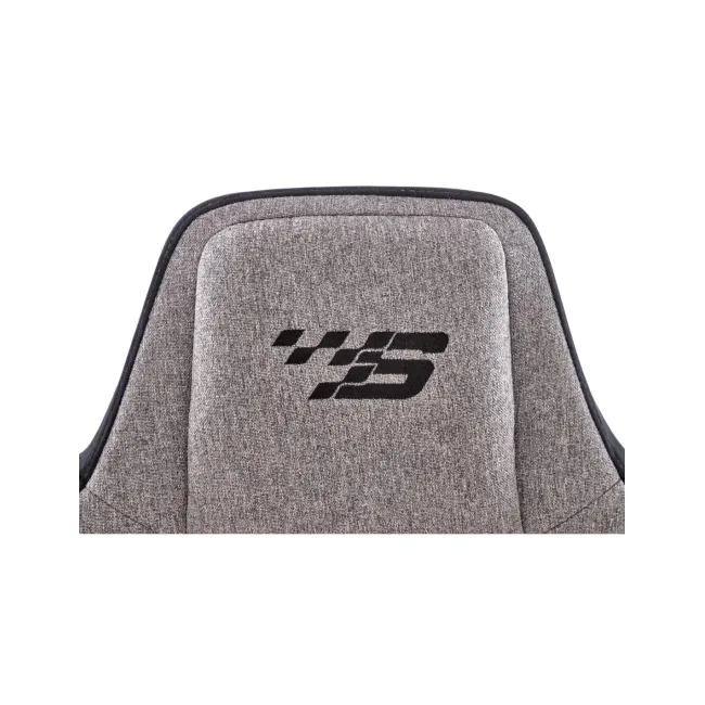 Scaun directorial pentru gaming hm alister, stofa, robust, cadru metalic, cotiere reglabile, multiblock,100 kg, gri drm10403