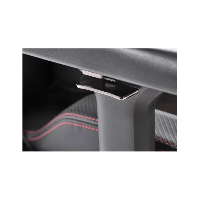 Scaun directorial pentru gaming hm baldur, piele ecologica, cadru metalic, cotiere reglabile, multiblock,100 kg, negru drm10404