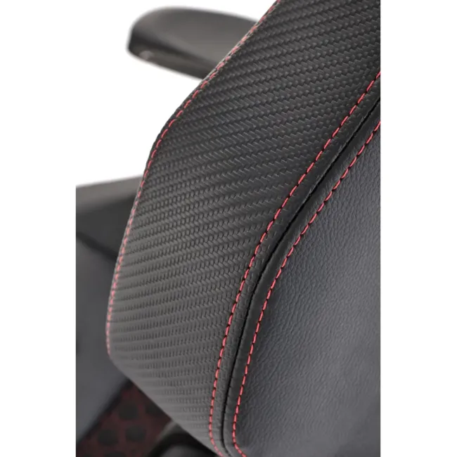 Scaun directorial pentru gaming hm baldur, piele ecologica, cadru metalic, cotiere reglabile, multiblock,100 kg, negru drm10404