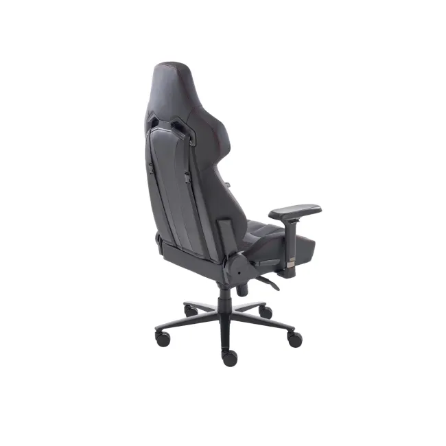 Scaun directorial pentru gaming hm baldur, piele ecologica, cadru metalic, cotiere reglabile, multiblock,100 kg, negru drm10404