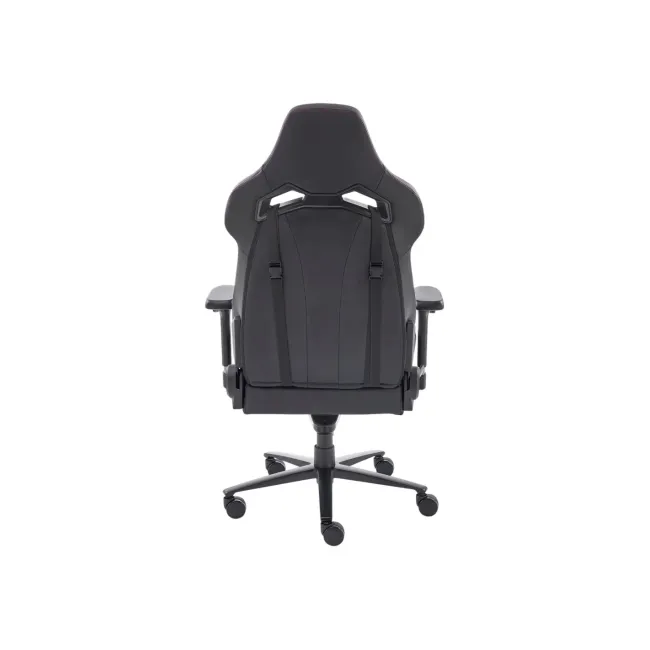 Scaun directorial pentru gaming hm chavez, piele ecologica, cadru metalic, cotiere reglabile, multiblock, perne lombare,100 kg, negru drm10405