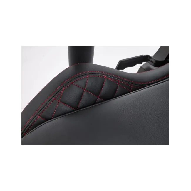 Scaun directorial pentru gaming hm chavez, piele ecologica, cadru metalic, cotiere reglabile, multiblock, perne lombare,100 kg, negru drm10405