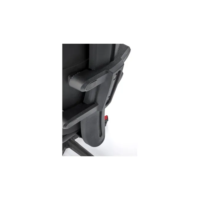 Scaun directorial pentru gaming hm nitro, piele ecologica/stofa, cotiere reglabile, multiblock, ergonomic,120 kg, negru/rosu drm10407