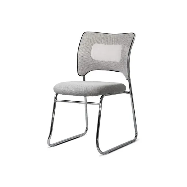 Scaun vizitator hrc 613f, tip sanie, ergonomic, mesh, cadru metalic cromat, 120 kg drm10570