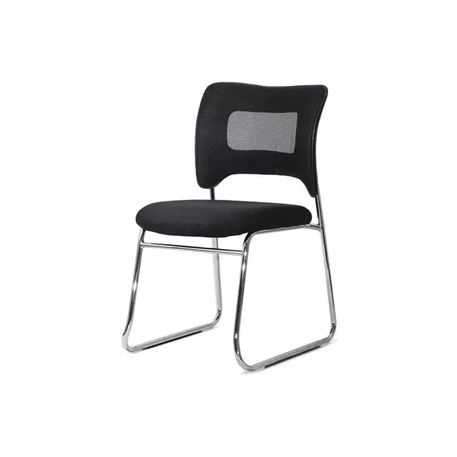 Scaun vizitator hrc 613f, tip sanie, ergonomic, mesh, cadru metalic cromat, 120 kg drm10570