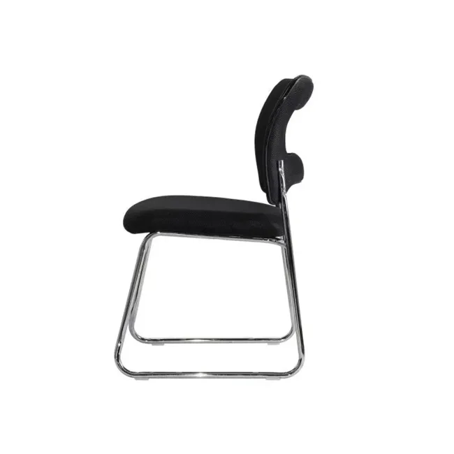 Scaun vizitator hrc 613f, tip sanie, ergonomic, mesh, cadru metalic cromat, 120 kg drm10570