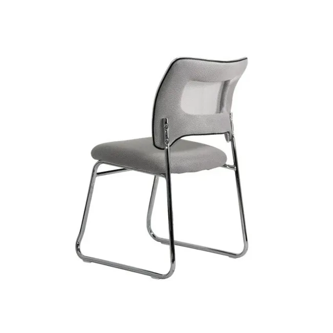 Scaun vizitator hrc 613f, tip sanie, ergonomic, mesh, cadru metalic cromat, 120 kg drm10570
