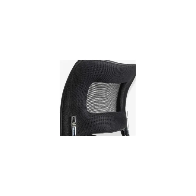 Scaun vizitator hrc 613f, tip sanie, ergonomic, mesh, cadru metalic cromat, 120 kg drm10570
