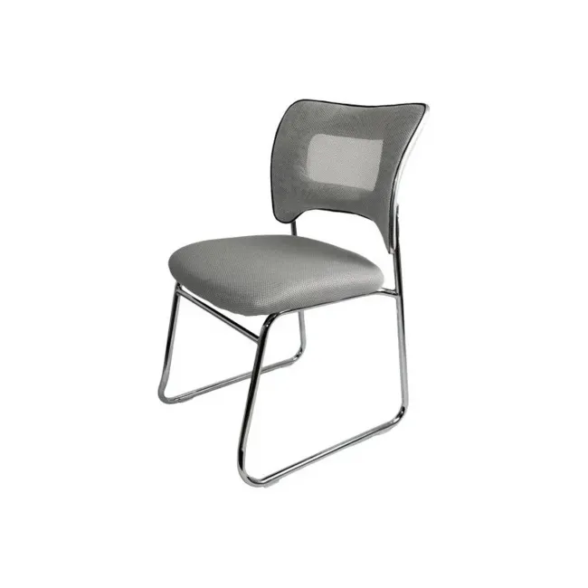 Scaun vizitator hrc 613f, tip sanie, ergonomic, mesh, cadru metalic cromat, 120 kg drm10570