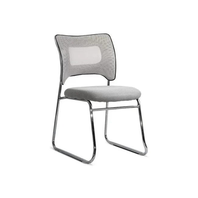 Scaun vizitator hrc 613f, tip sanie, ergonomic, mesh, cadru metalic cromat, 120 kg drm10570