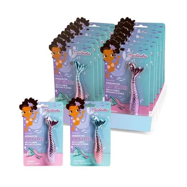 Set 12 luciuri de buze breloc Mermaid Tail, 79000BL, 1.9 g, Martinelia