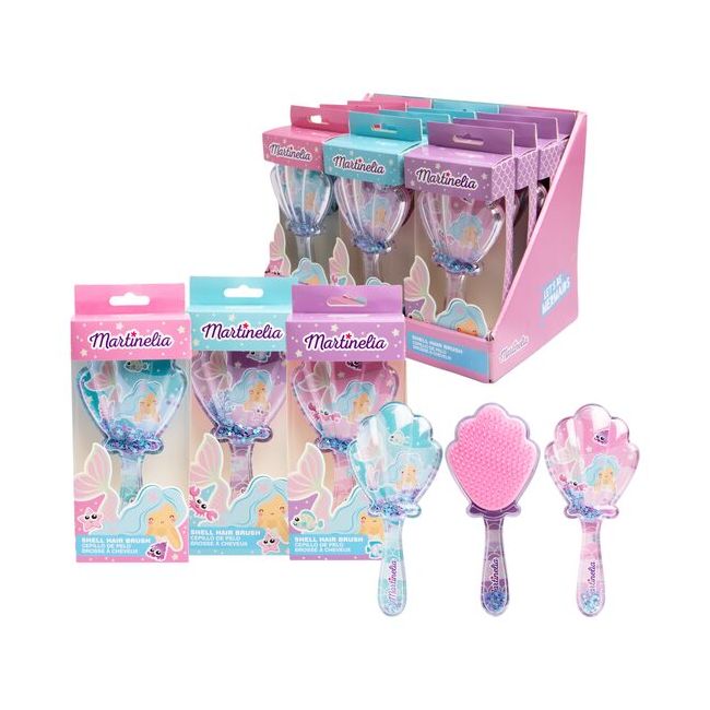 Set 12 perii de par, Mermaid Shell, 90034, Martinelia