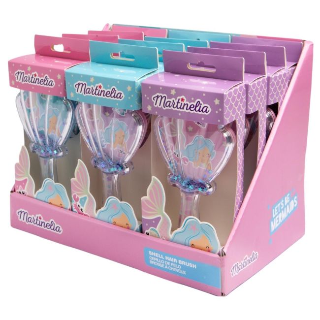 Set 12 perii de par, Mermaid Shell, 90034, Martinelia