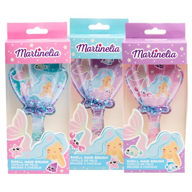 Set 12 perii de par, Mermaid Shell, 90034, Martinelia