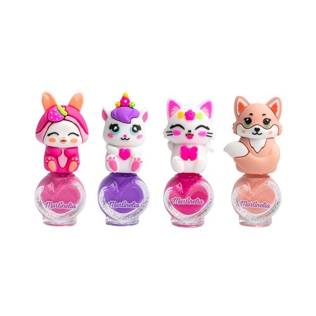 Set 4 bucati Lac de unghii Friendly Animals, 44107,  Martinelia