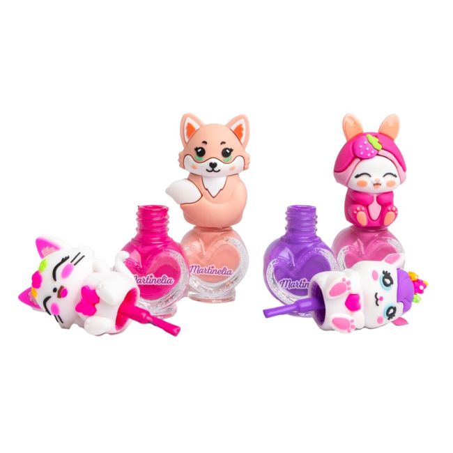 Set 4 bucati Lac de unghii Friendly Animals, 44107,  Martinelia
