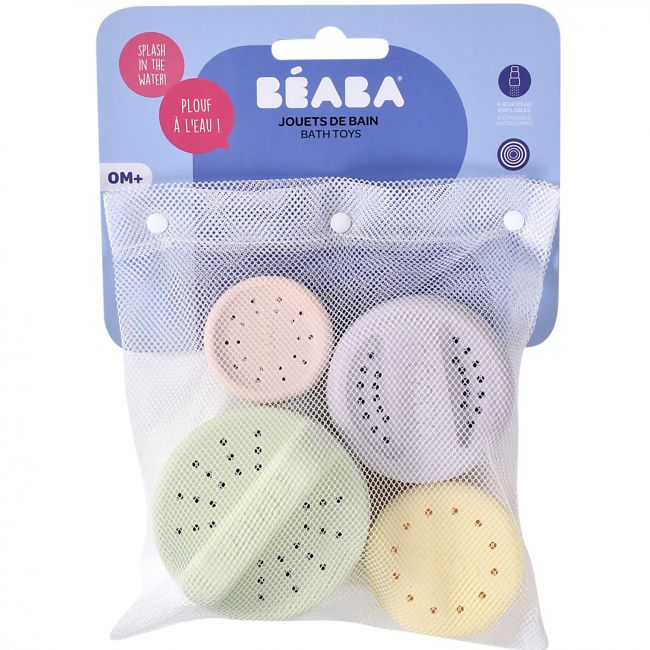 Set 4 jucarii de baie Beaba din silicon ERFB920409