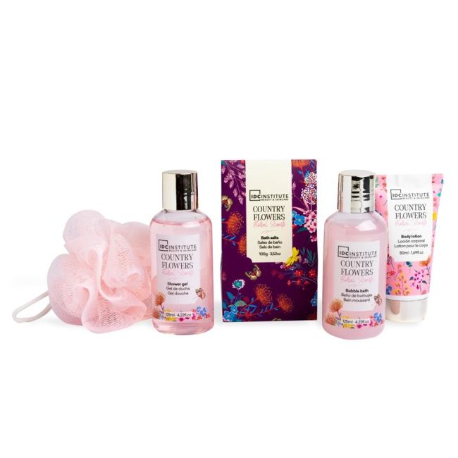 Set 5 produse de ingrijire corporala Country Flowers Bucket, 56234, IDC Institute