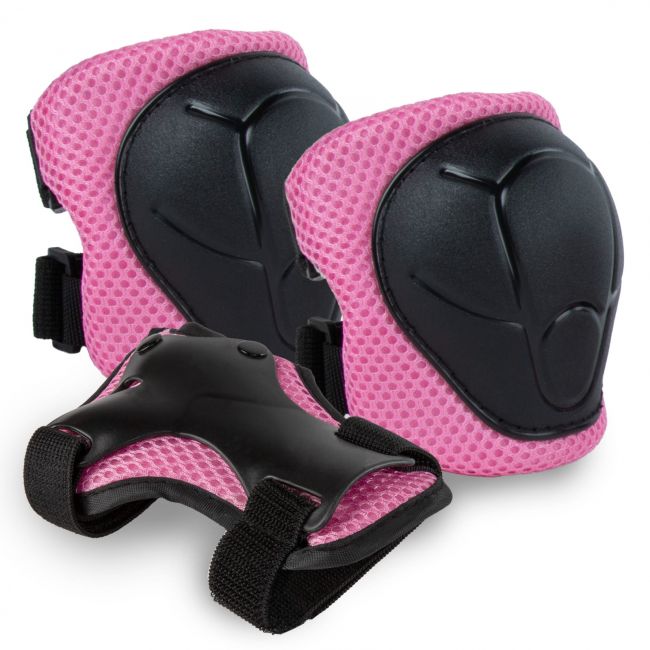 Set De Protectie Kidwell Trix, Genunchiere, Cotiere Si Palme, Marime M, 25-50 Kg, Pink Pjbzeoctri02a1-7743