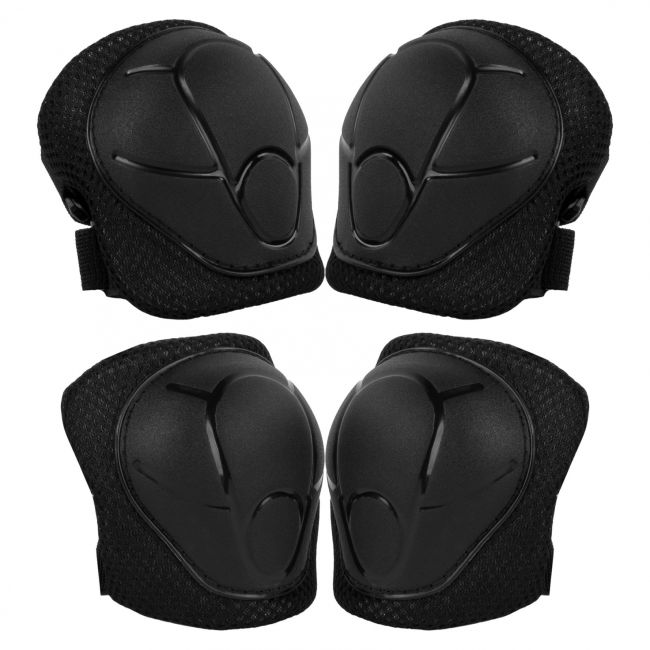 Set De Protectie Kidwell Trix, Genunchiere, Cotiere Si Palme, Marime S, 25-50 Kg, Black Pjbzeoctri01a1