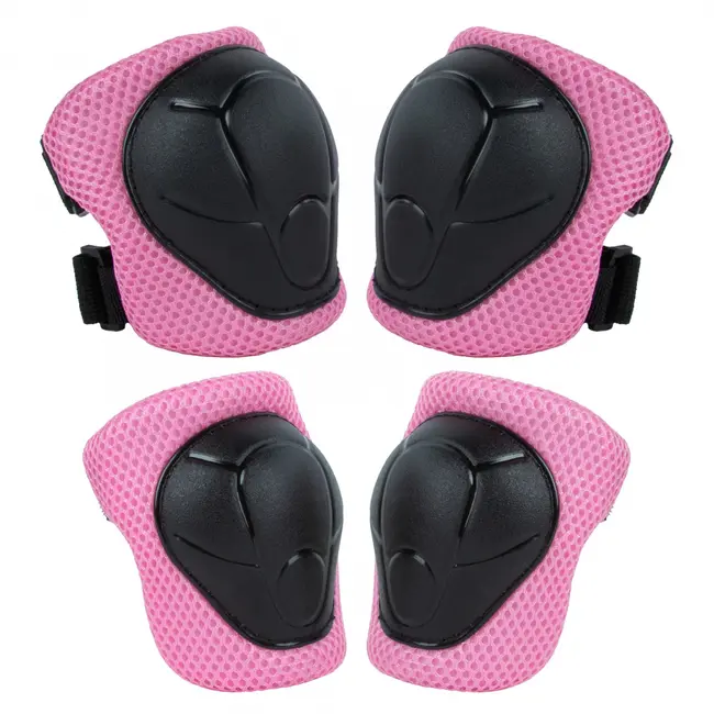 Set De Protectie Kidwell Trix, Genunchiere, Cotiere Si Palme, Marime S, 25-50 Kg, Pink Pjbzeoctri02a1