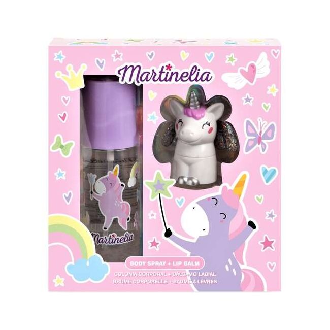 Set body mist si balsam de buze cu aroma de afine, Mr Sweet Dreams Martinelia 24185PP, 103ml