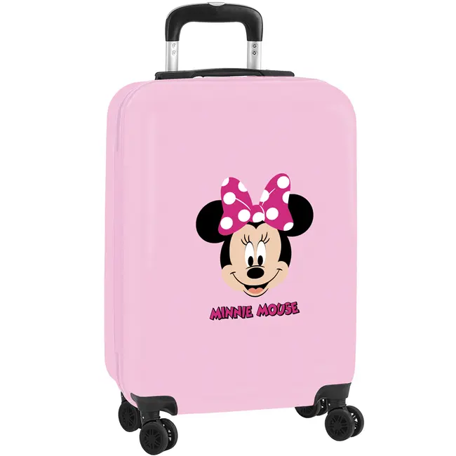 Troler Minnie Mouse cu carcasa rigida, 34x55x20 cm