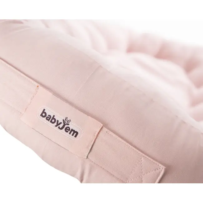 Babynest cu bara de jucarii, BabyJem, somon JEMbj_8783