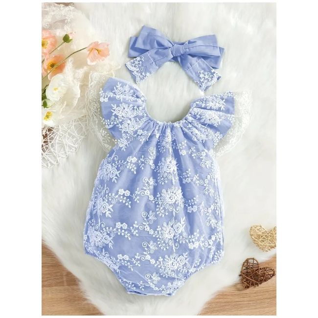 Body elegant cu dantela brodata mdtu143-de