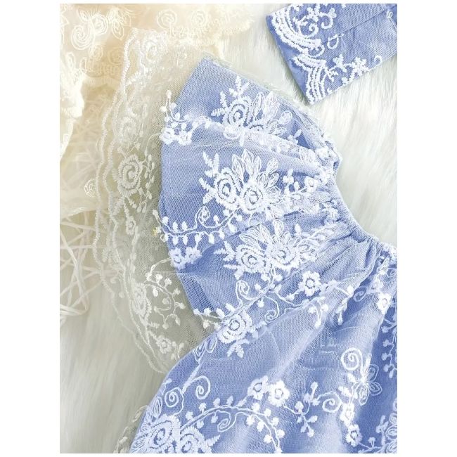 Body elegant cu dantela brodata mdtu143-de