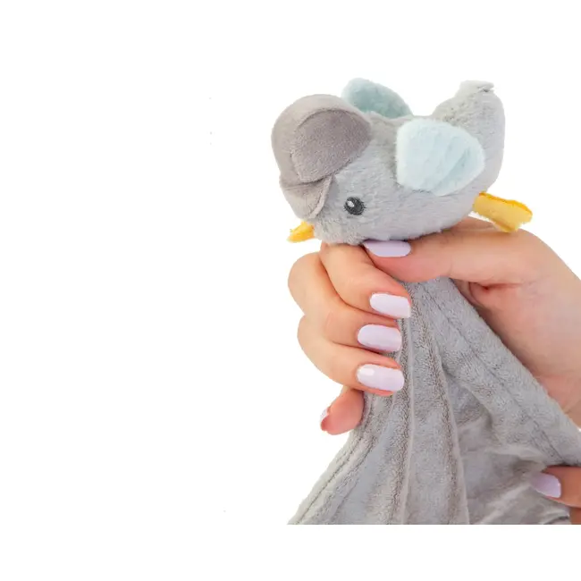 Jucarie dentitie cu paturica pathwork Bird, BabyJem, gri JEMbj_8581