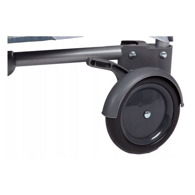 Patut pliabil accesorizat ecotoys - gri - resigilat (husa transport rupta) ede626a_resigilat