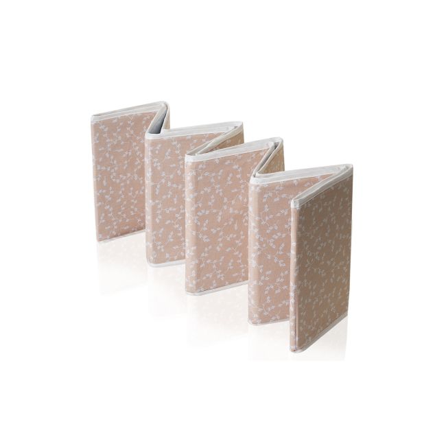 Piscina uscata pliabila cu bile, BabyJem, 30x83 cm, 100 bile albe, somon JEMbj_8621