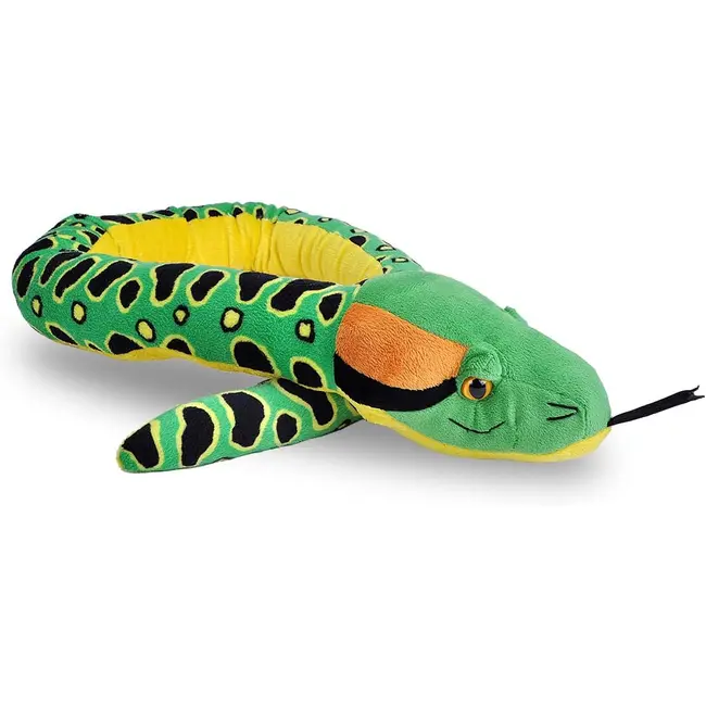 Sarpe anaconda verde inchis- jucarie plus wild republic 137 cm wr89089
