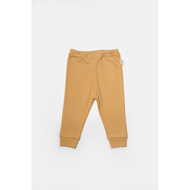 Set 2 pantaloni Bamboo, galben, BabyCosy, 50%bumbac+50% bambus (Marime: 6-9 luni) JEMBC-CSYB9031-6