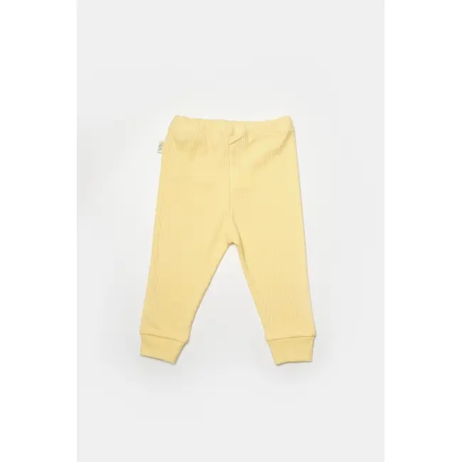 Set 2 pantaloni Bamboo, galben, BabyCosy, 50%bumbac+50% bambus (Marime: 9-12 luni) JEMBC-CSYB9031-9