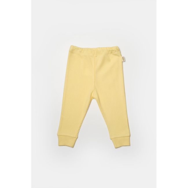 Set 2 pantaloni Bamboo, galben, BabyCosy, 50%bumbac+50% bambus (Marime: 9-12 luni) JEMBC-CSYB9031-9