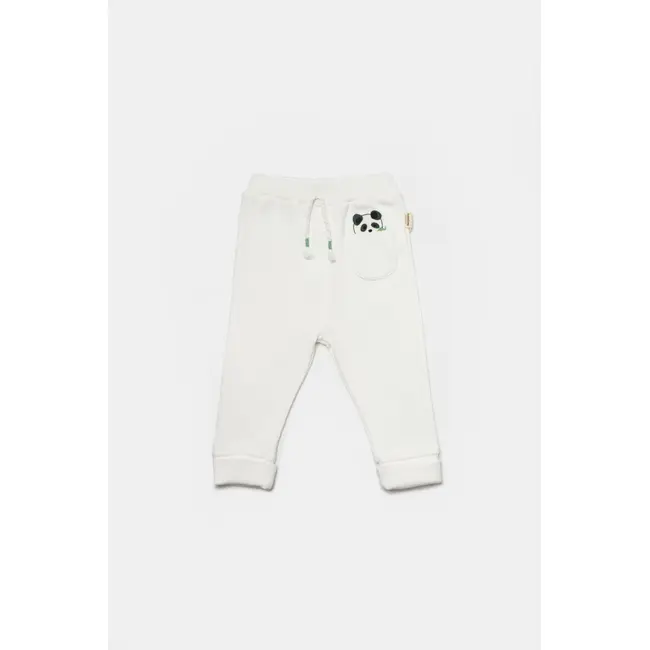 Set 2 pantaloni Panda, BabyCosy, 50%bumbac+50% bambus (Marime: 3-6 Luni) JEMBC-CSYB9059-3