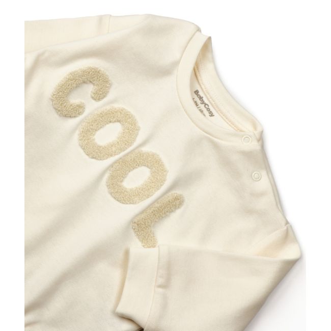 Set bluzita si pantaloni COOL - Ecru, BabyCosy (Marime: 3-6 Luni) JEMBC-CSYR4517-3