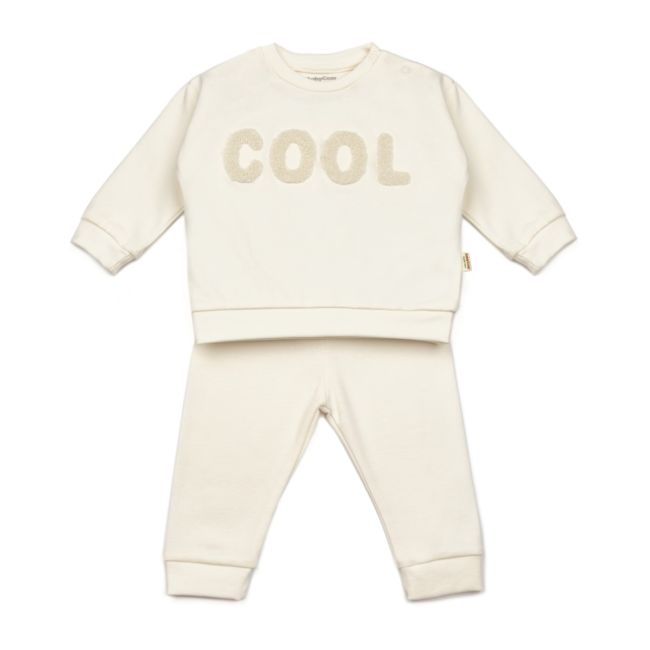 Set bluzita si pantaloni COOL - Ecru, BabyCosy (Marime: 9-12 luni) JEMBC-CSYR4517-9