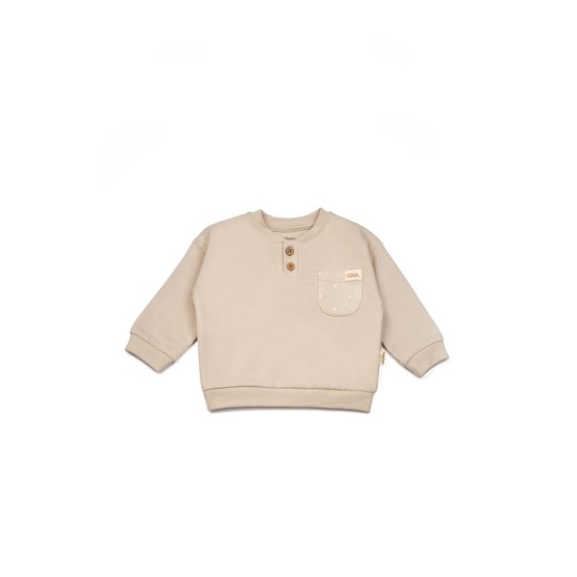 Set bluzita si pantaloni COOL cu buzunar - Stone, BabyCosy (Marime: 3-6 Luni) JEMBC-CSYR4513-3