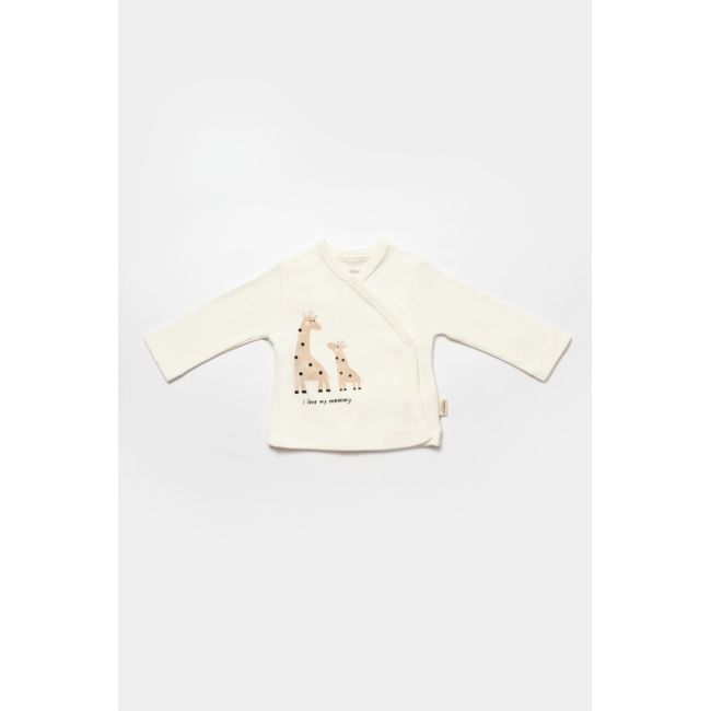 Set de 10 piese pentru nou nascut, 100% bumbac organic, Giraffe, BabyCosy JEMBC-CSY5112