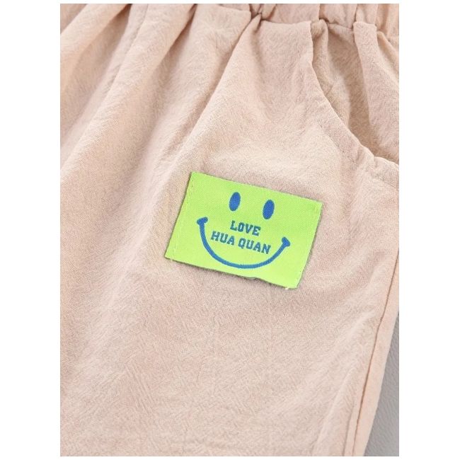 Set tropical pentru baieti – camasa colorata si pantaloni bej mbtu131-de
