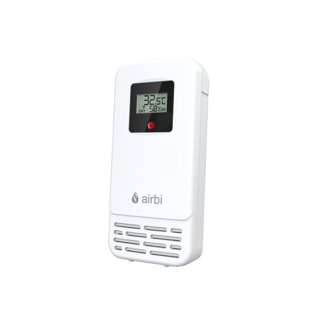 Termometru si higrometru digital de camera, cu senzori wireless pentru exterior si pentru apa din piscina, lumina de fundal, Airbi POOL BI1021