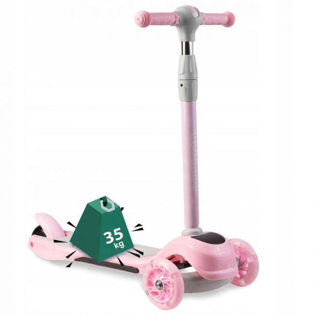 Trotineta cu roti cu led ricokids piko 765001 - roz - resigilat edeedi765001_resigilat
