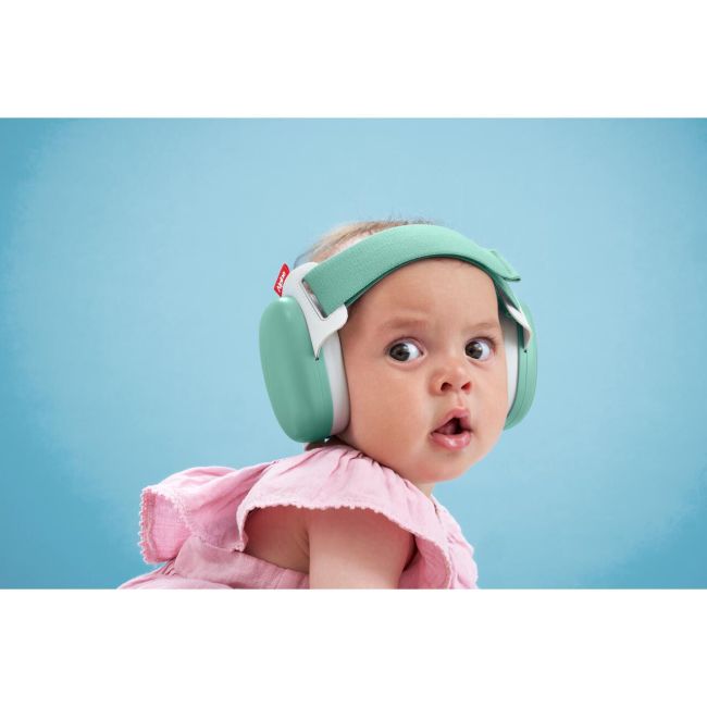 Casti antifonice pentru bebelusi Alpine Muffy BABY Sage Green, ALP9734