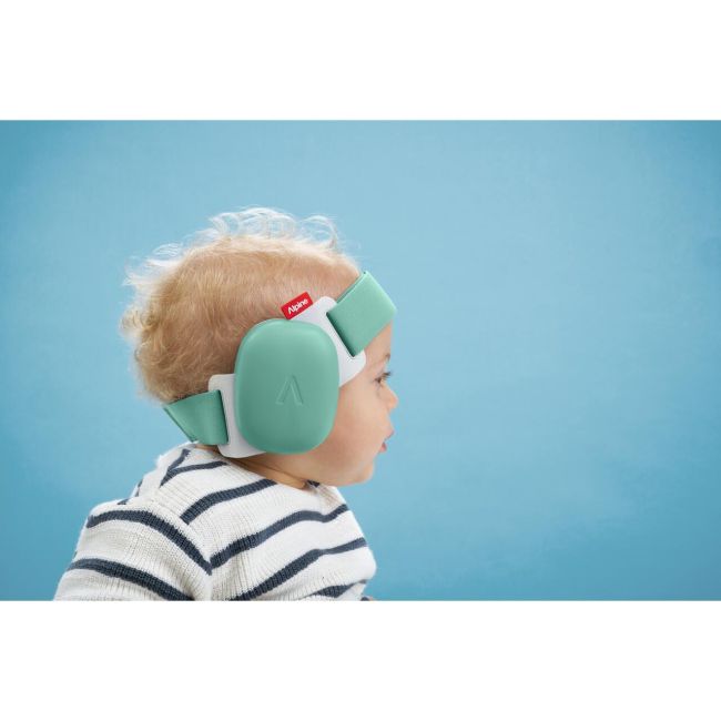 Casti antifonice pentru bebelusi Alpine Muffy BABY Sage Green, ALP9734