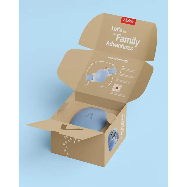 Casti antifonice pentru bebelusi Alpine Muffy BABY Sky Blue, ALP29673