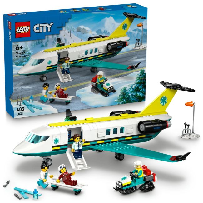 LEGO CITY AVION AMBULANTA PENTRU URGENTE 60465 VIVLEGO60465