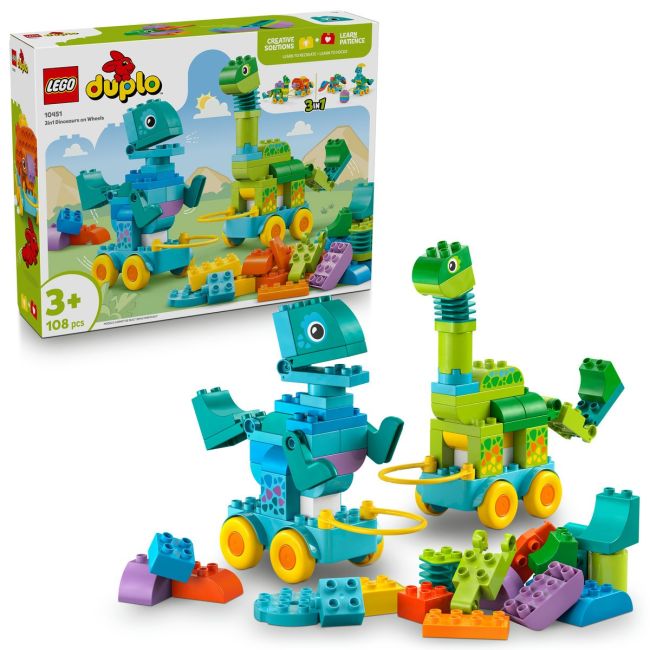 LEGO DUPLO DINOZAURI PE ROTI 3 IN 1 10451 VIVLEGO10451